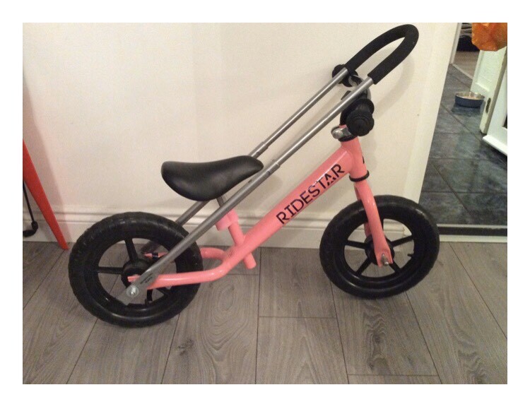 balance bike with parent handle
